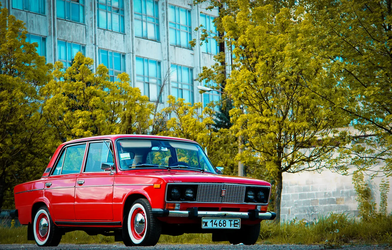 Photo wallpaper retro, background, Wallpaper, red, classic, legend, Lada, Lada