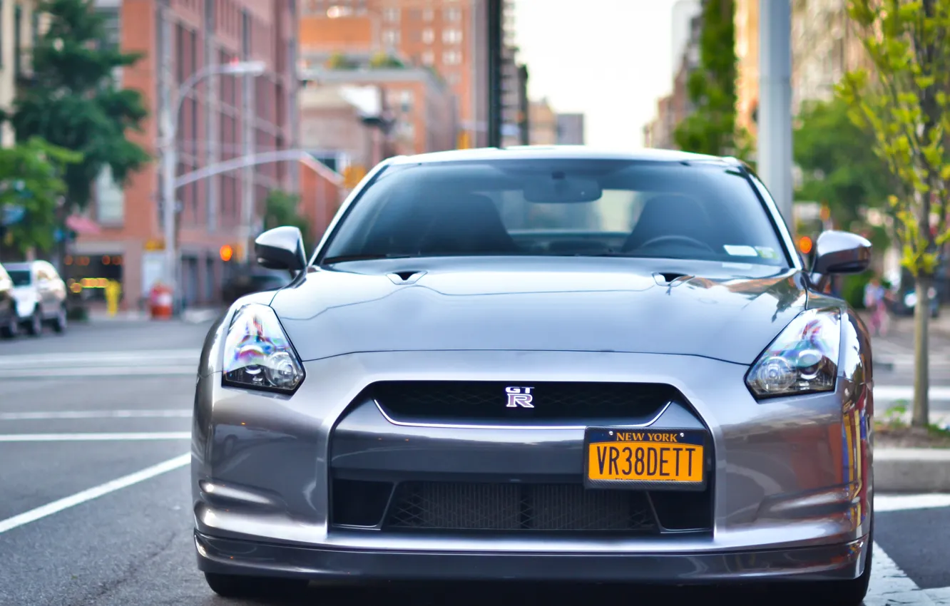 Photo wallpaper the city, R35, Nissan GTR