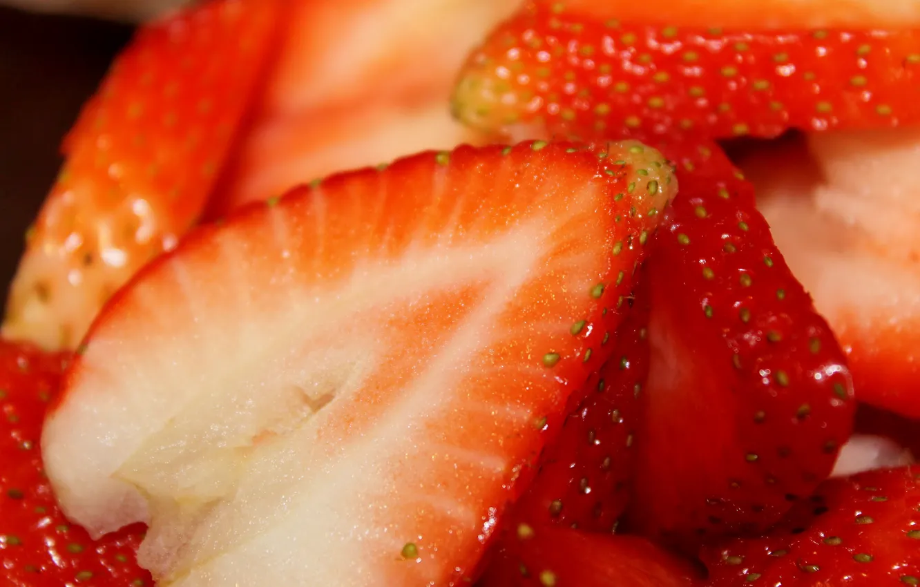 Photo wallpaper berries, food, strawberries, strawberry