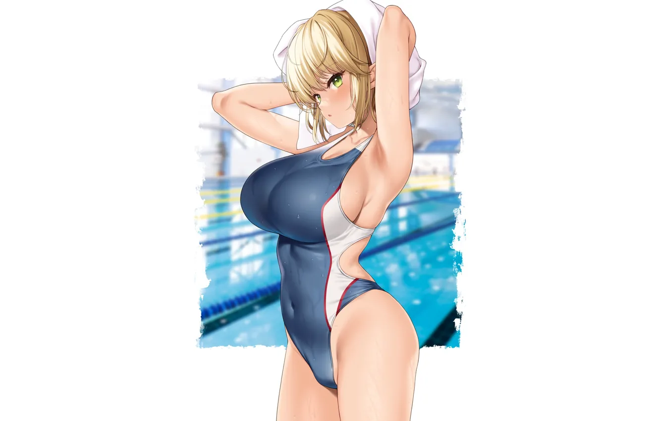 Photo wallpaper girl, hot, sexy, ass, boobs, anime, pretty, hair