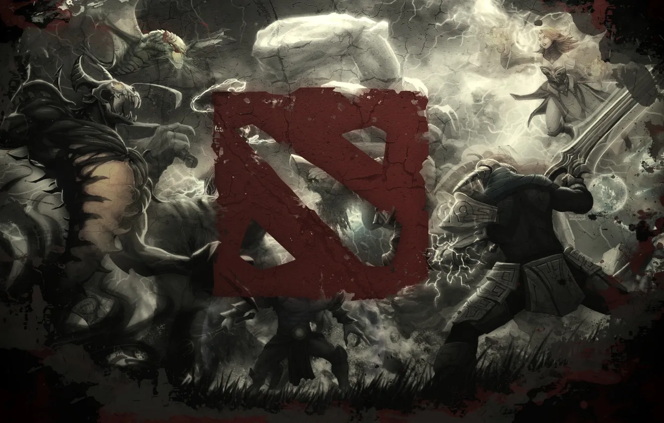 Photo wallpaper the game, sword, art, dota2