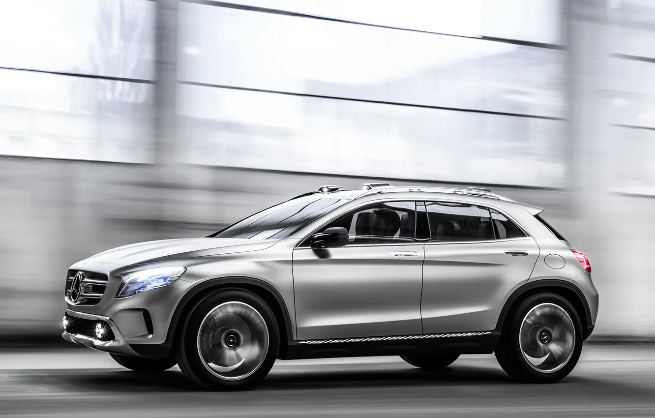 Photo wallpaper car, Concept, Mercedes-Benz, auto, walls, speed, GLA