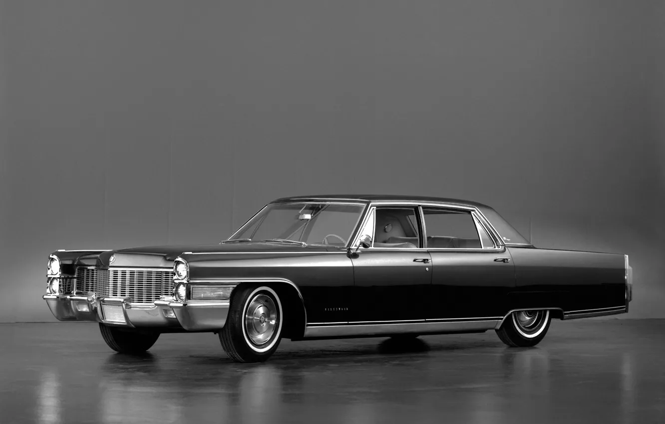 Photo wallpaper background, black, Cadillac, 1965, the front, Cadillac, Fleetwood, Sixty Special Brougham