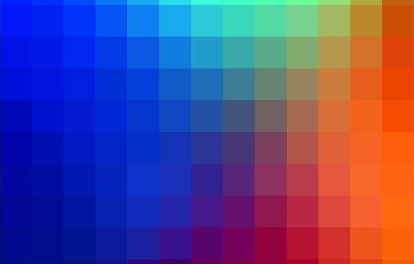 Photo wallpaper bright, squares, different colors