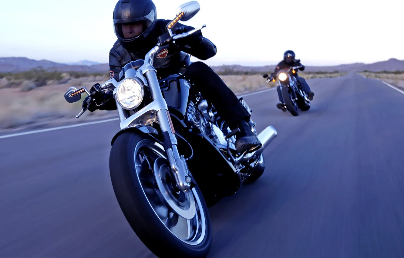 Photo wallpaper Motorcycles, Highway, Motors