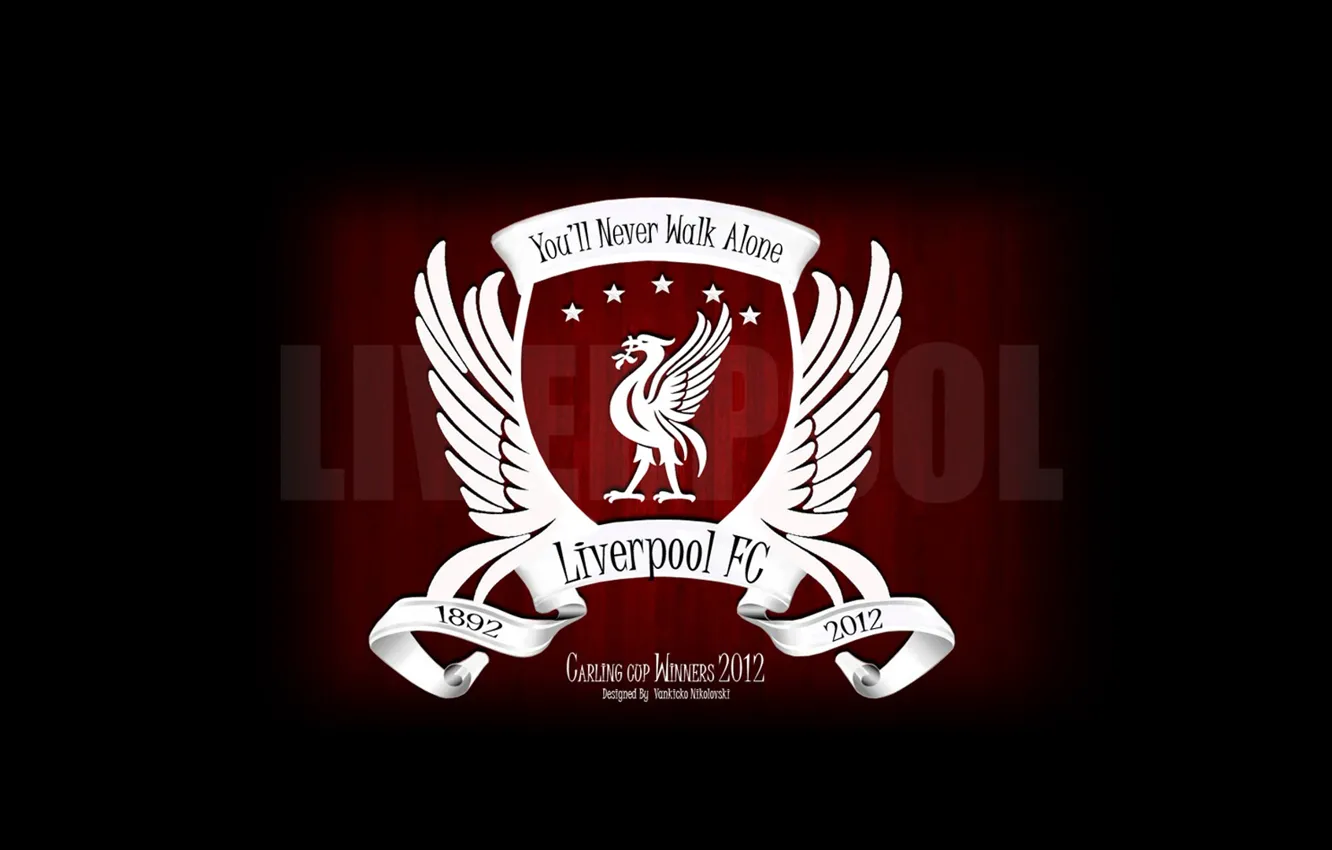 Photo wallpaper Liverpool, sports, Emblem, gerrrard