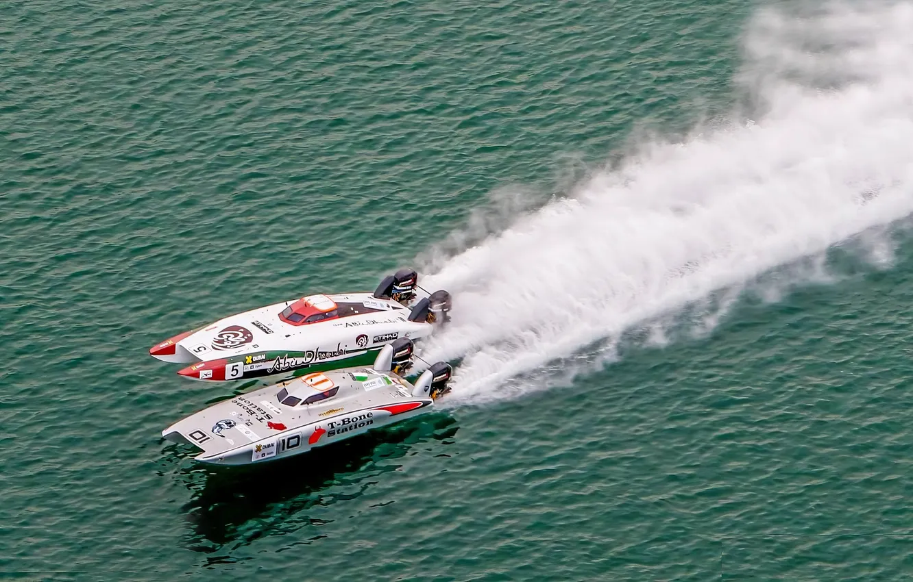 Photo wallpaper race, boat, speed