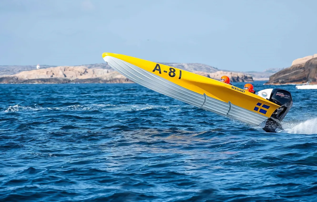 Photo wallpaper race, boat, speed