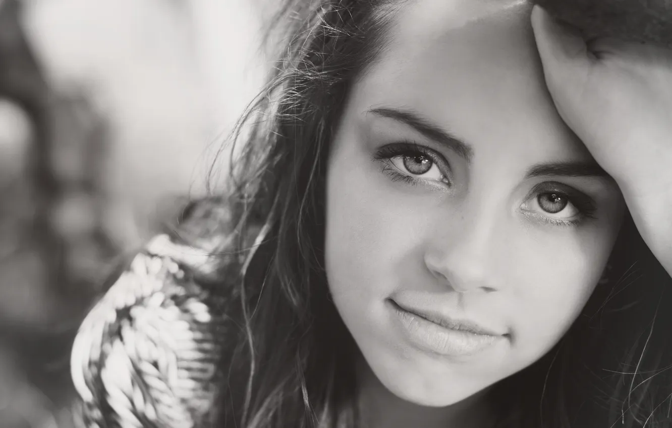 Photo wallpaper look, girl