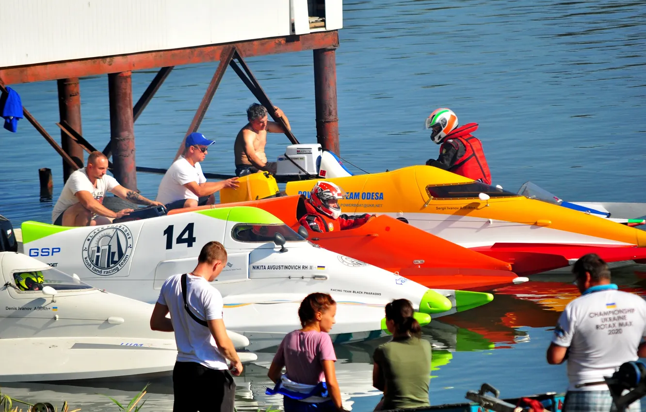 Photo wallpaper race, boat, speed