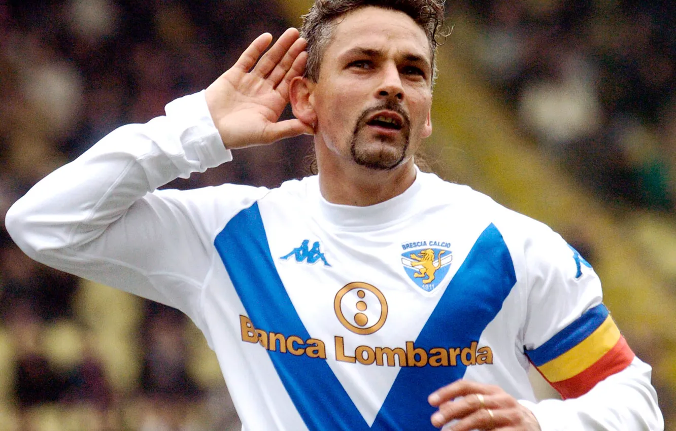 Photo wallpaper football, player, Brescia Calcio, Roberto Baggio, The Divine Ponytail, Brescia, Roberto Baggio