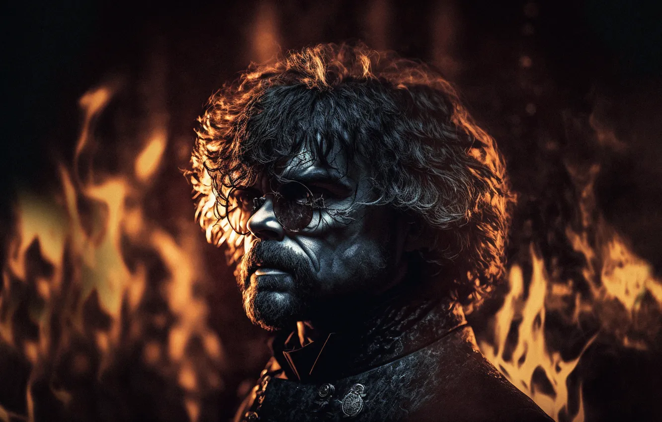 Photo wallpaper cyberpunk, Game of Thrones, Game of thrones, Tyrion Lannister, Tyrion Lannister, Roman Yakovenko, neural network