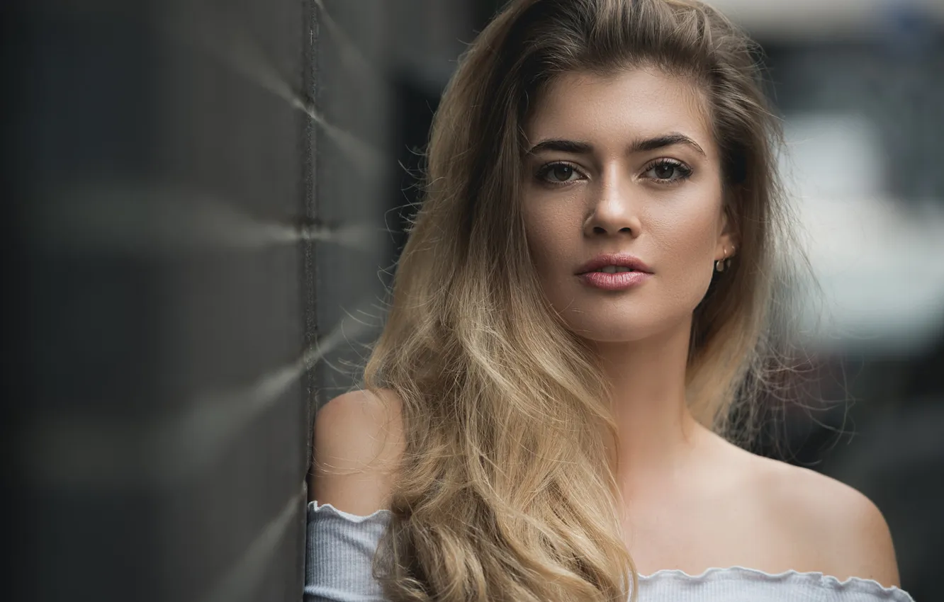 Photo wallpaper look, girl, pose, model, portrait, makeup, hairstyle, is