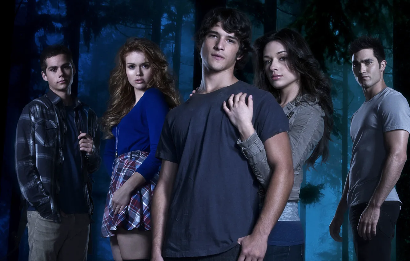 Photo wallpaper actress, the series, actor, Crystal Reed, Teen Wolf, Tyler Posey, Dylan O'Brien, Holland Roden