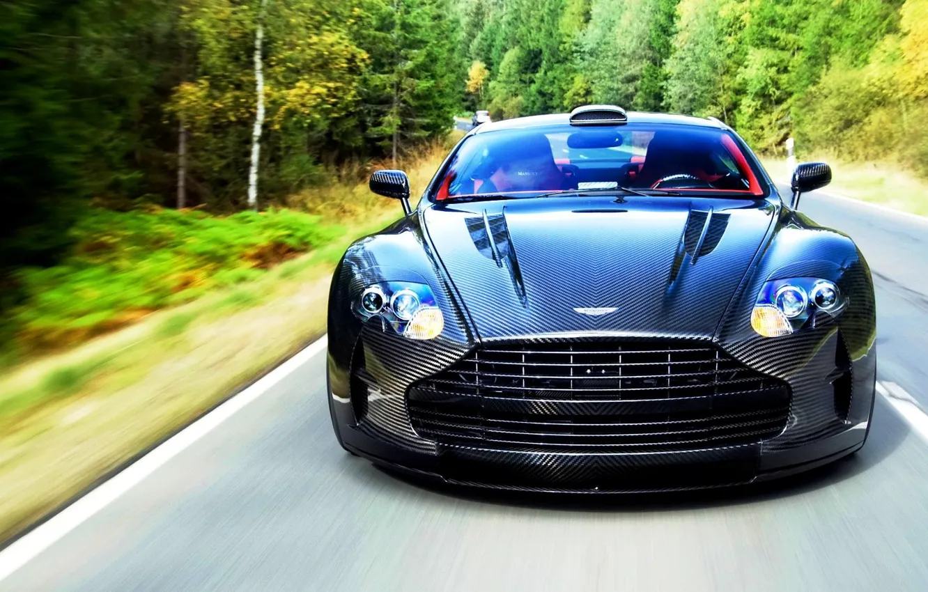 Photo wallpaper Aston Martin, carbon, DB9 or DBS