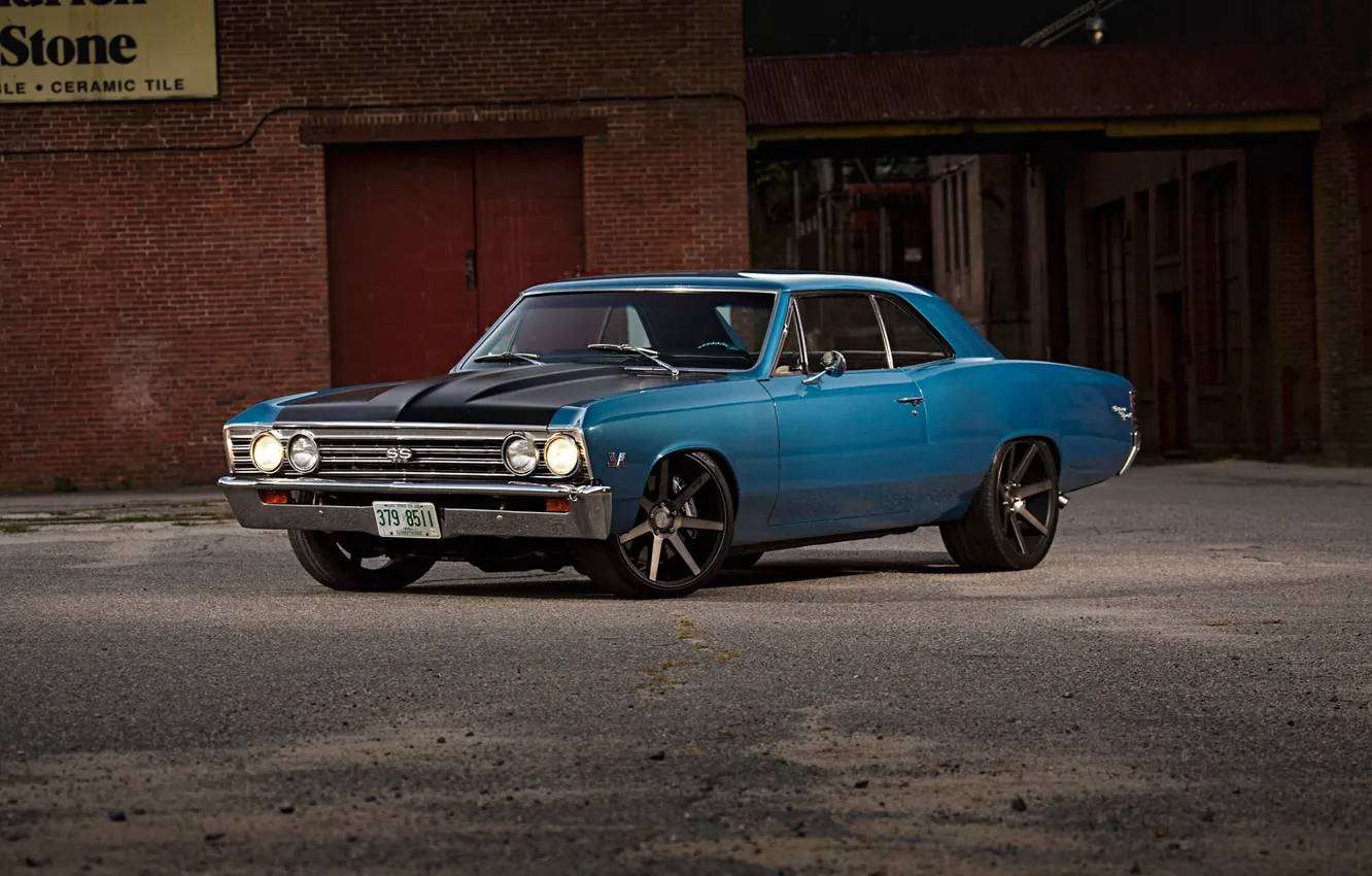 Photo wallpaper Chevrolet, Chevy, Chevelle, Muscle car, Vehicle, Big Block
