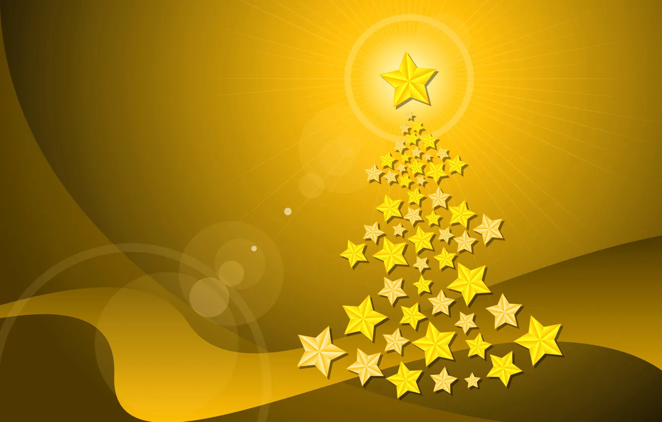 Photo wallpaper stars, abstraction, holiday, tree, Christmas