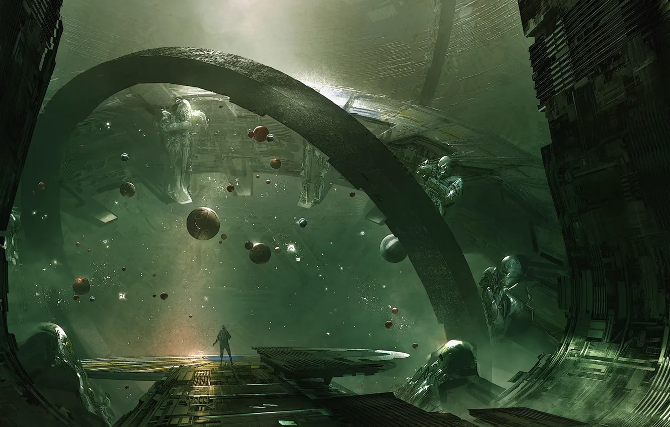 Photo wallpaper balls, people, construction, Transformers, Age Of Extinction