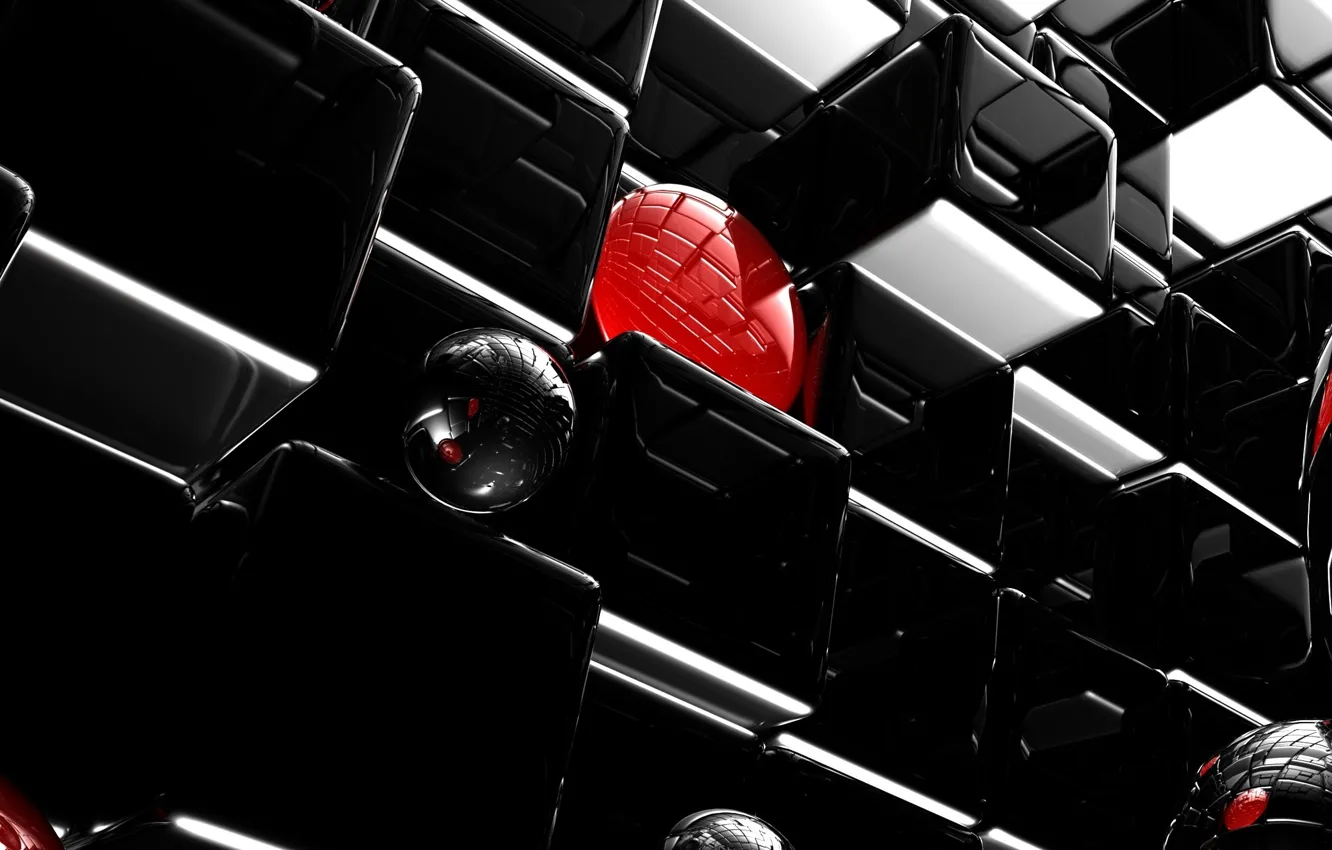 Photo wallpaper balls, Cuba, graphics