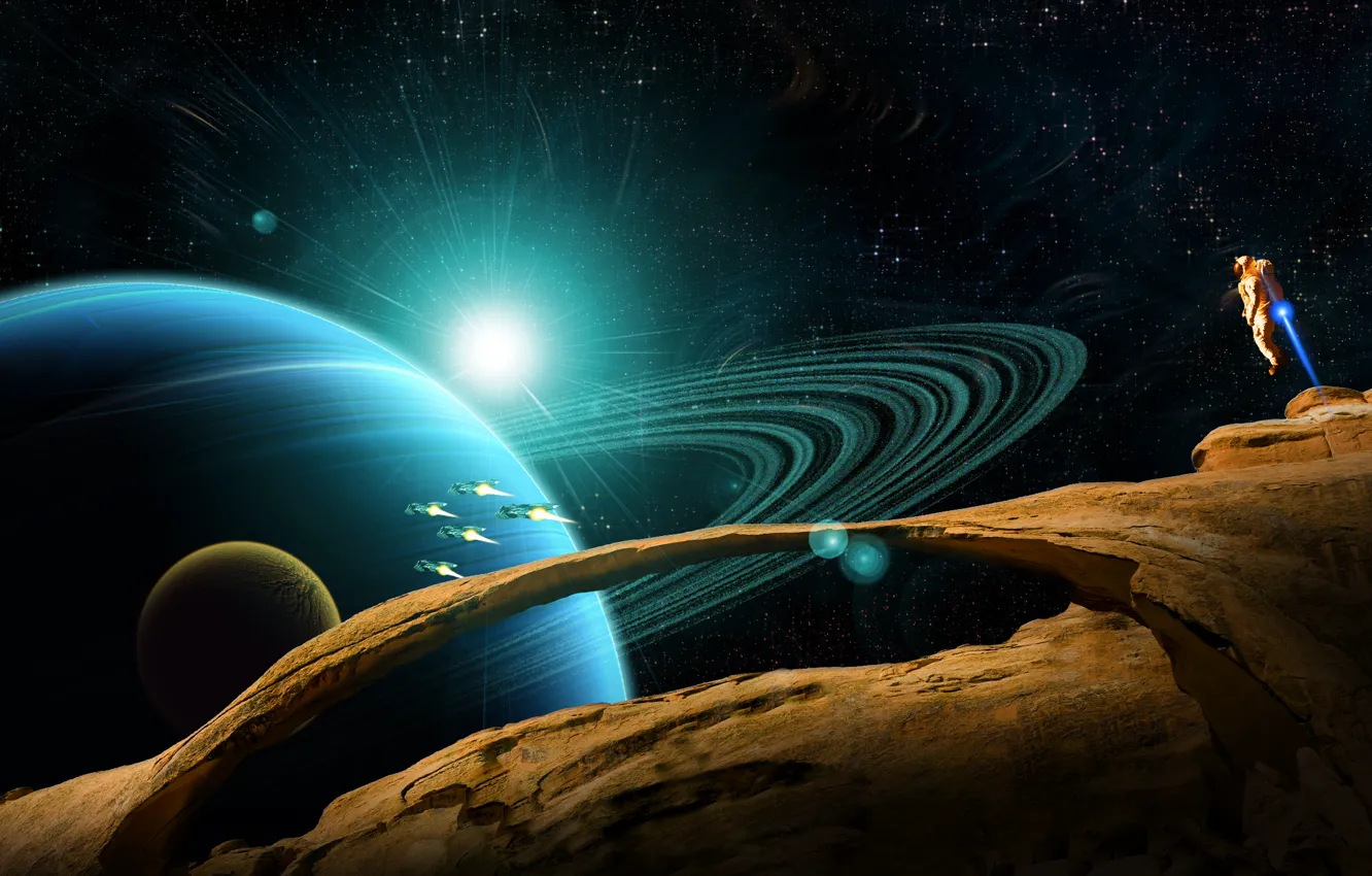 Photo wallpaper space, planet, Forgotten