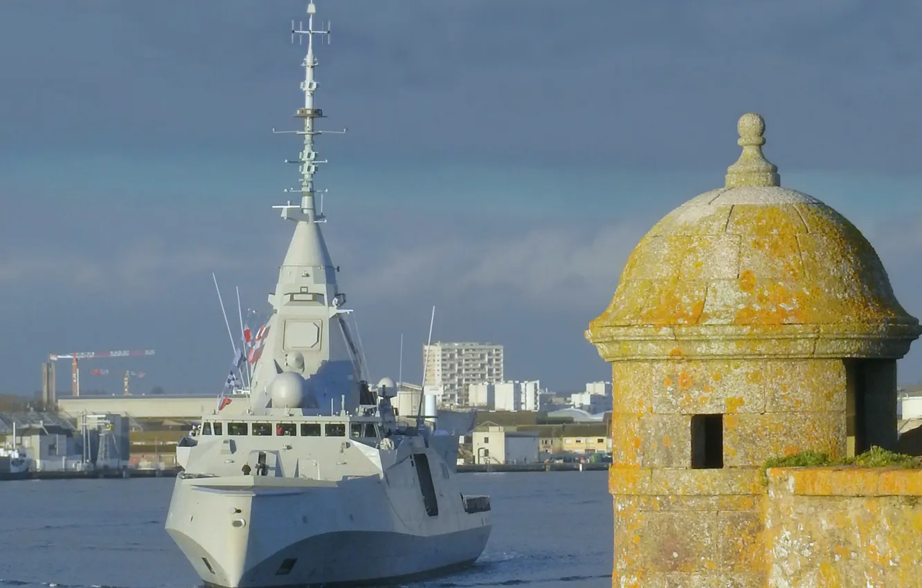 Photo wallpaper frigate, French Navy, Amiral Ronarc'h, 2024, FDI