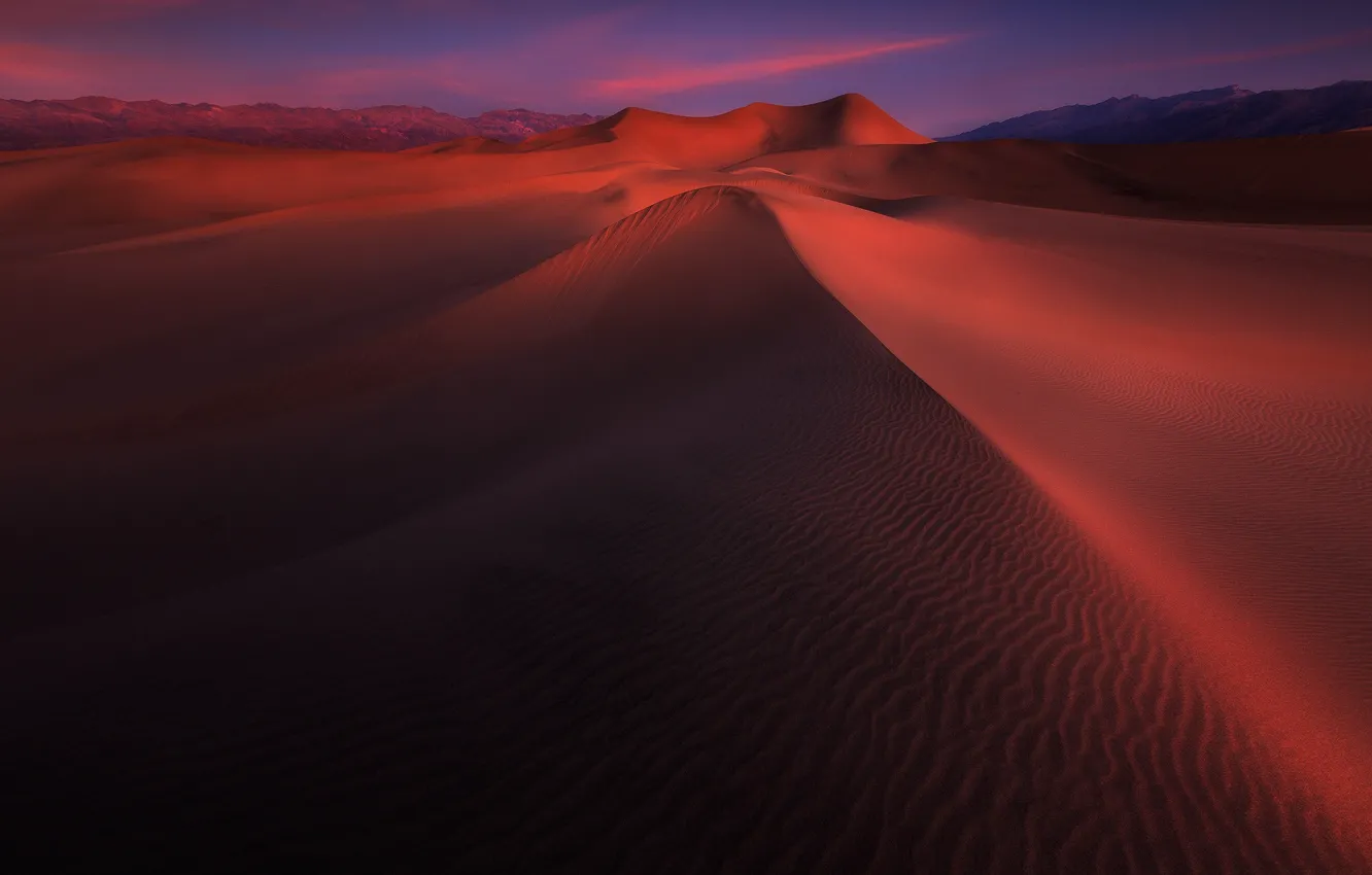 Photo wallpaper sand, the sky, the dunes, desert, dunes