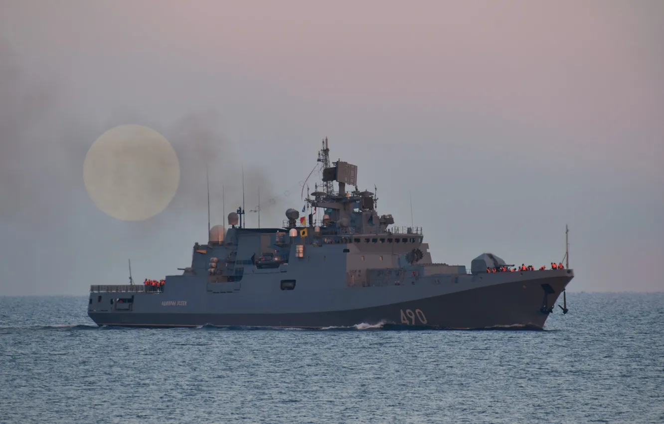 Photo wallpaper frigate, The black sea, Admiral Essen
