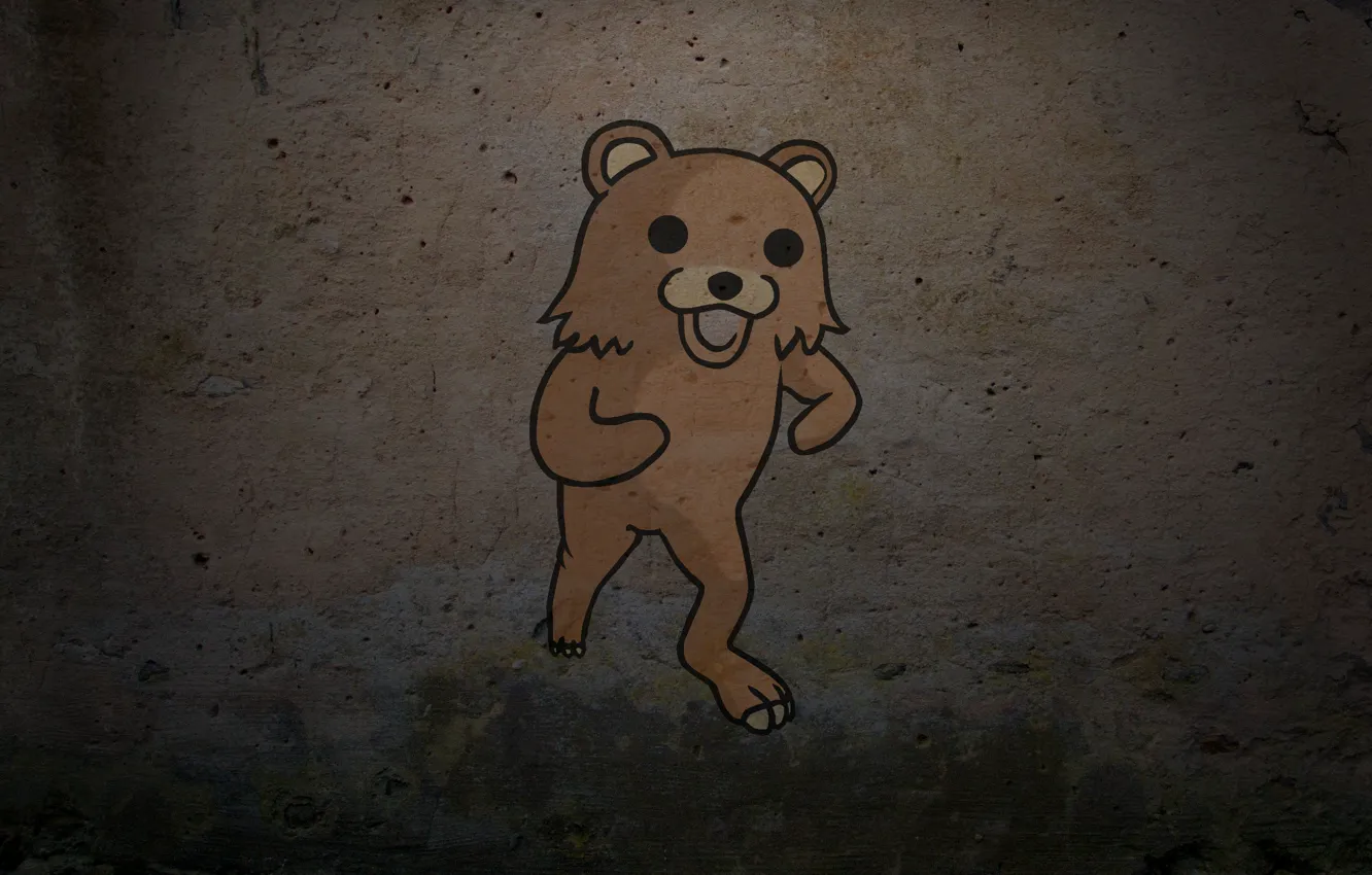 Photo wallpaper background, wall, bear, bear