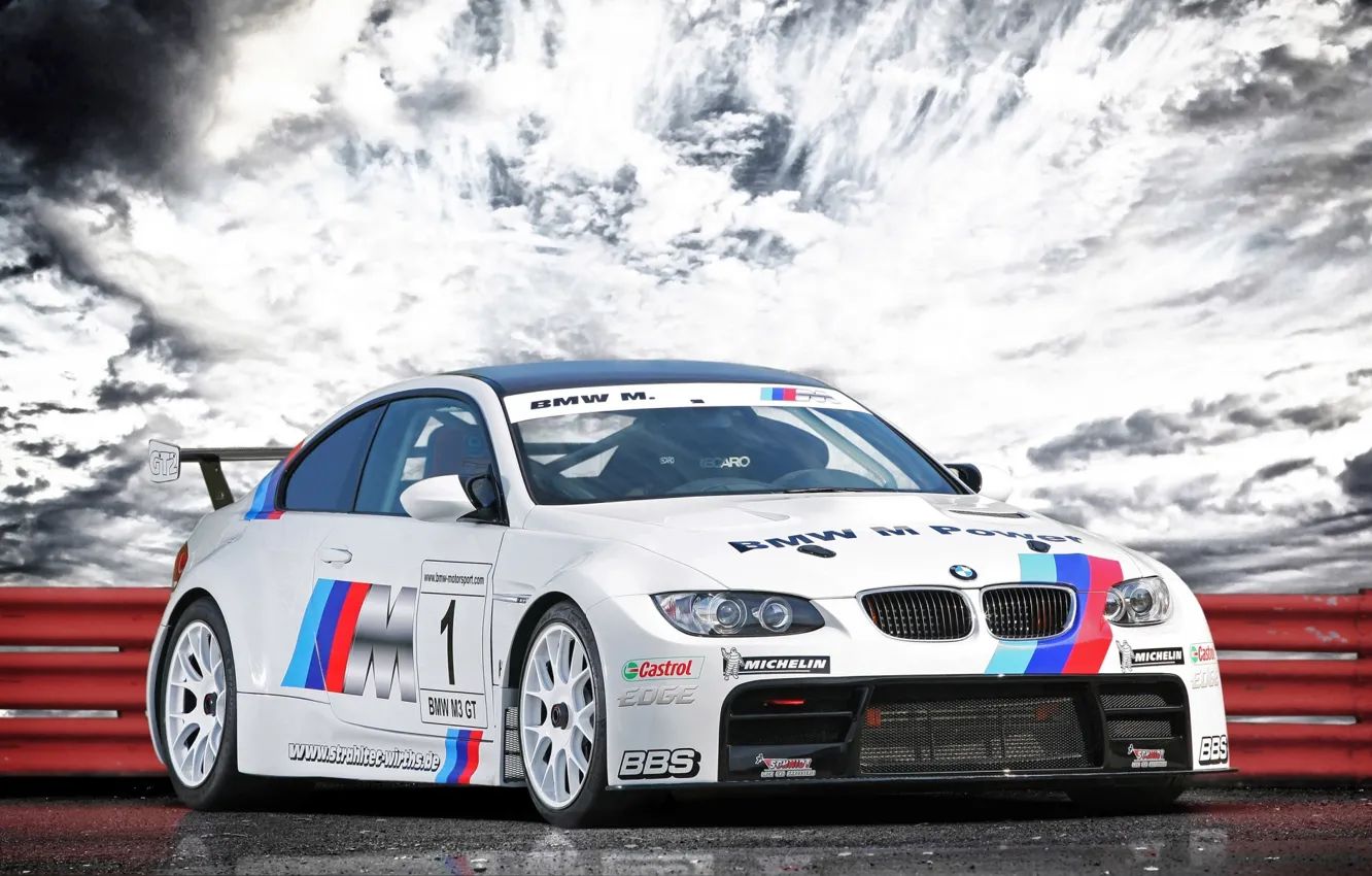 Photo wallpaper machine, race, speed, BMW, Boomer