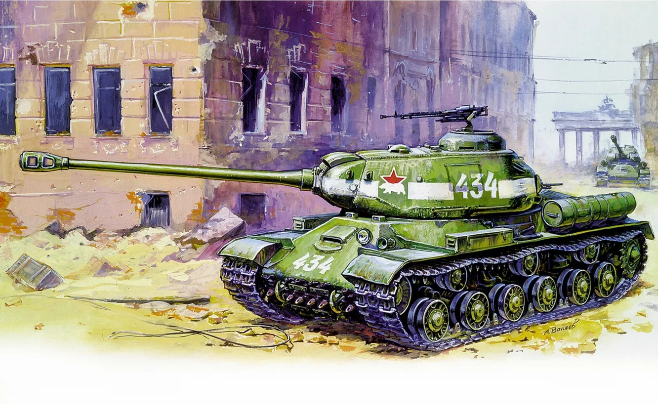 Photo wallpaper tank, The is-2, heavy, Soviet