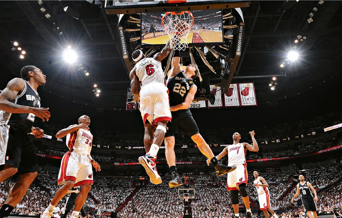Photo wallpaper Miami, James, NBA, LeBron James, lebron, Block, Heat, Miami Heat