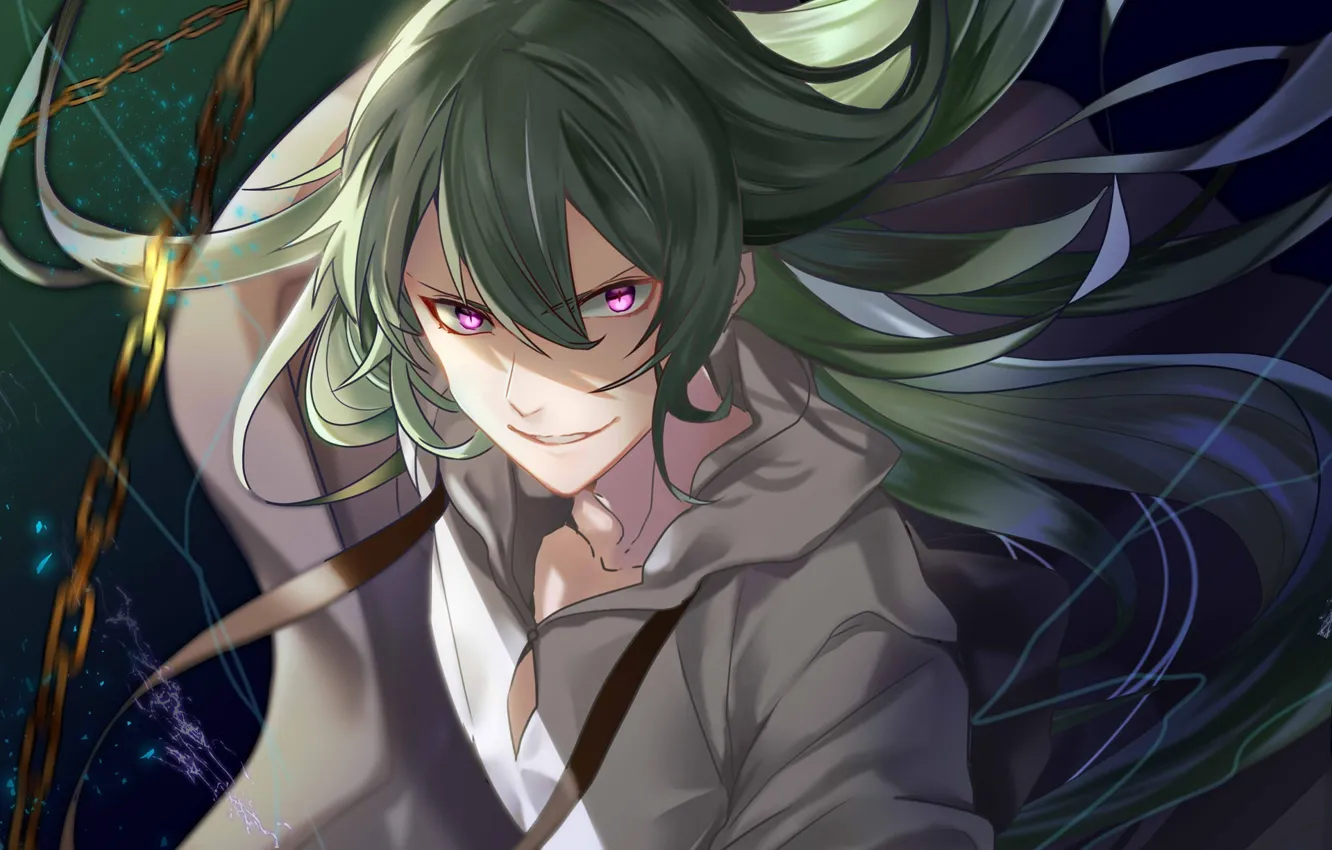 Photo wallpaper look, long hair, fanart, Fate/Grand Order, Pixiv, Fanart From Pixiv, Kingu, Pixiv Id 2252322