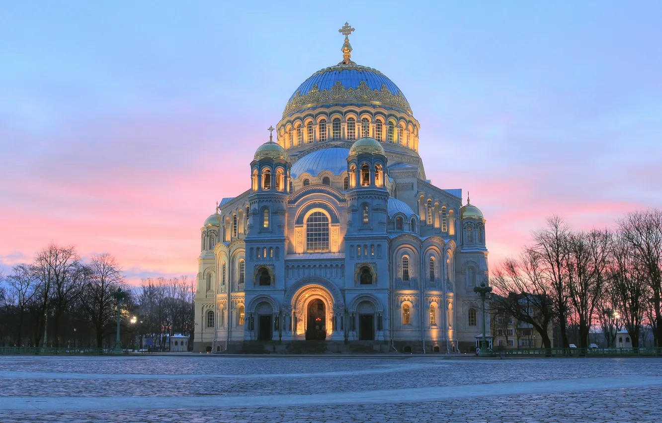 Photo wallpaper Russia, Naval Cathedral of St. Nicholas, Kronstadt