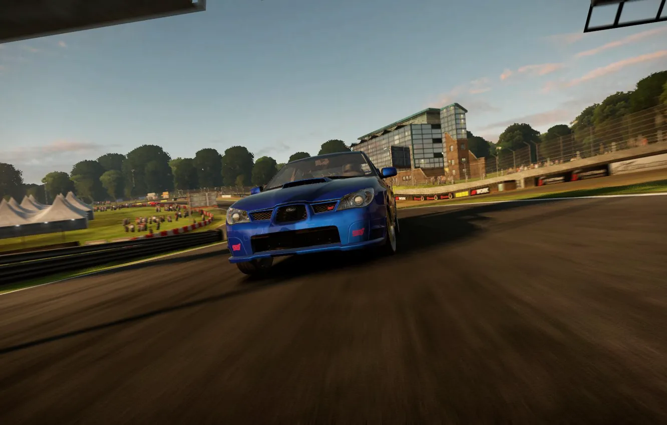 Photo wallpaper Subaru, nfs, shift 2 unleashed, Subaru Impreza WRX STI, brands hatch