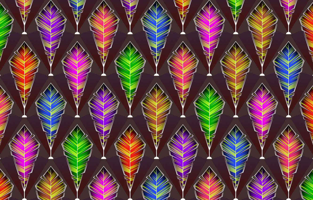 Photo wallpaper background, graphics, texture, feathers, digital art