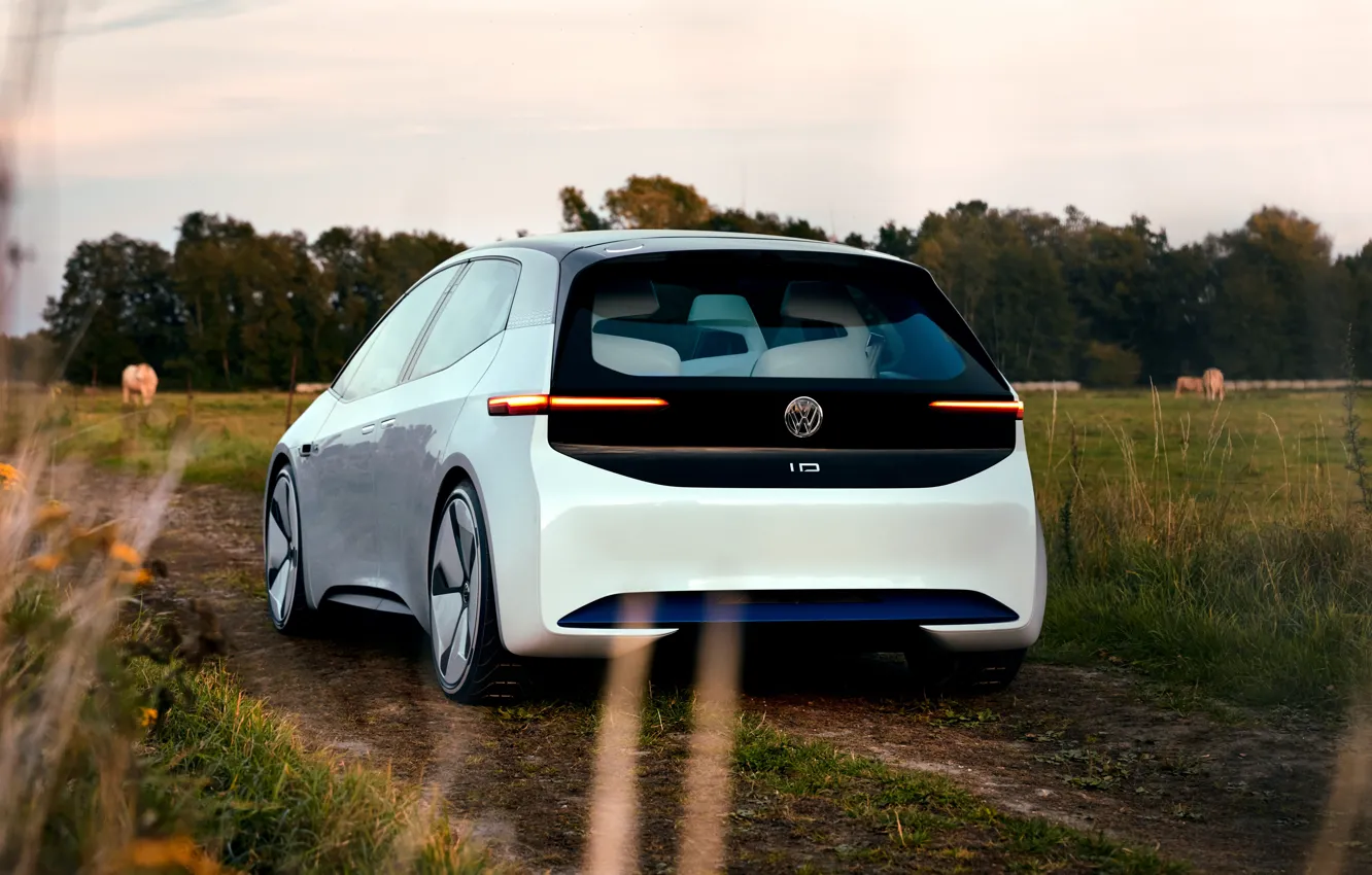 Photo wallpaper Concept, Volkswagen, The concept, Volkswagen, Back, Electric, Electric SUV, I.D. Crozz