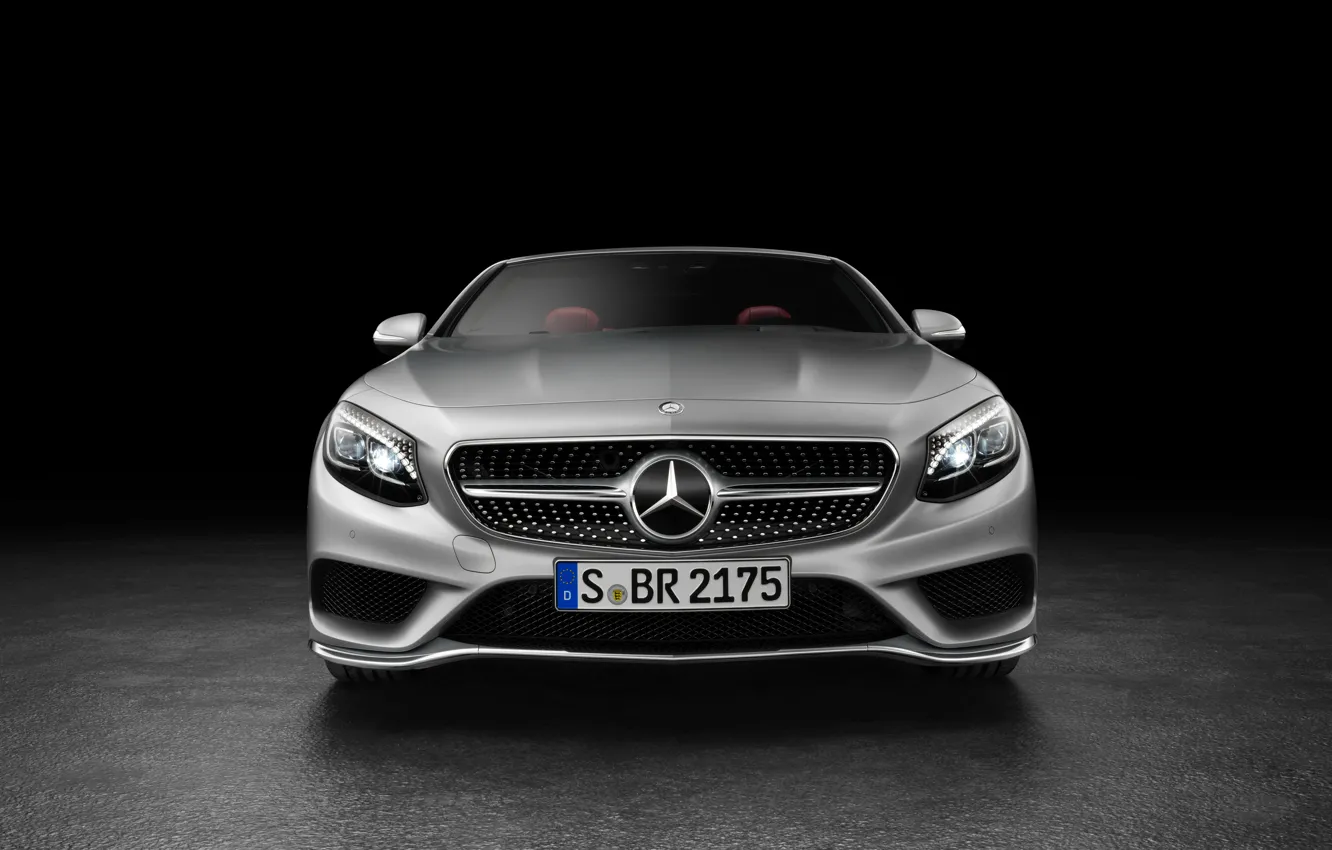 Photo wallpaper face, Mercedes-Benz, Mercedes, AMG, S 63, S-Class, 2015, A217