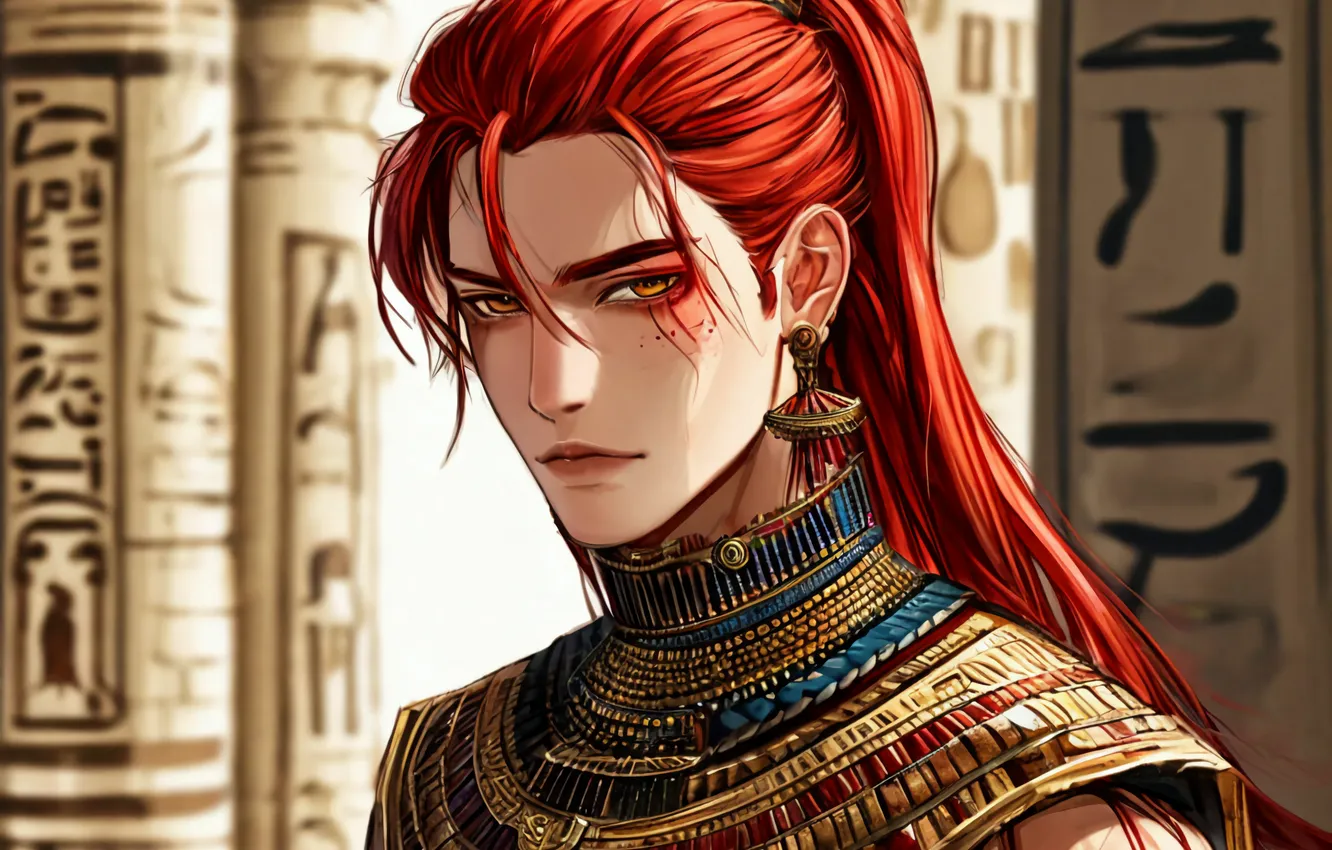 Photo wallpaper Seth, set, Comic books, Seth, Egyptian, The Ennead, AI ART, Ennead