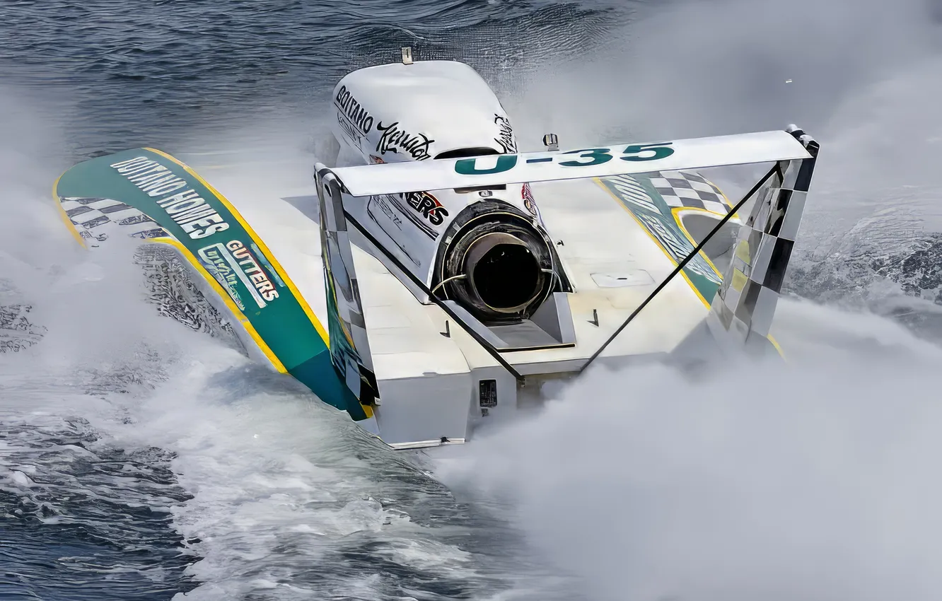 Photo wallpaper race, boat, speed