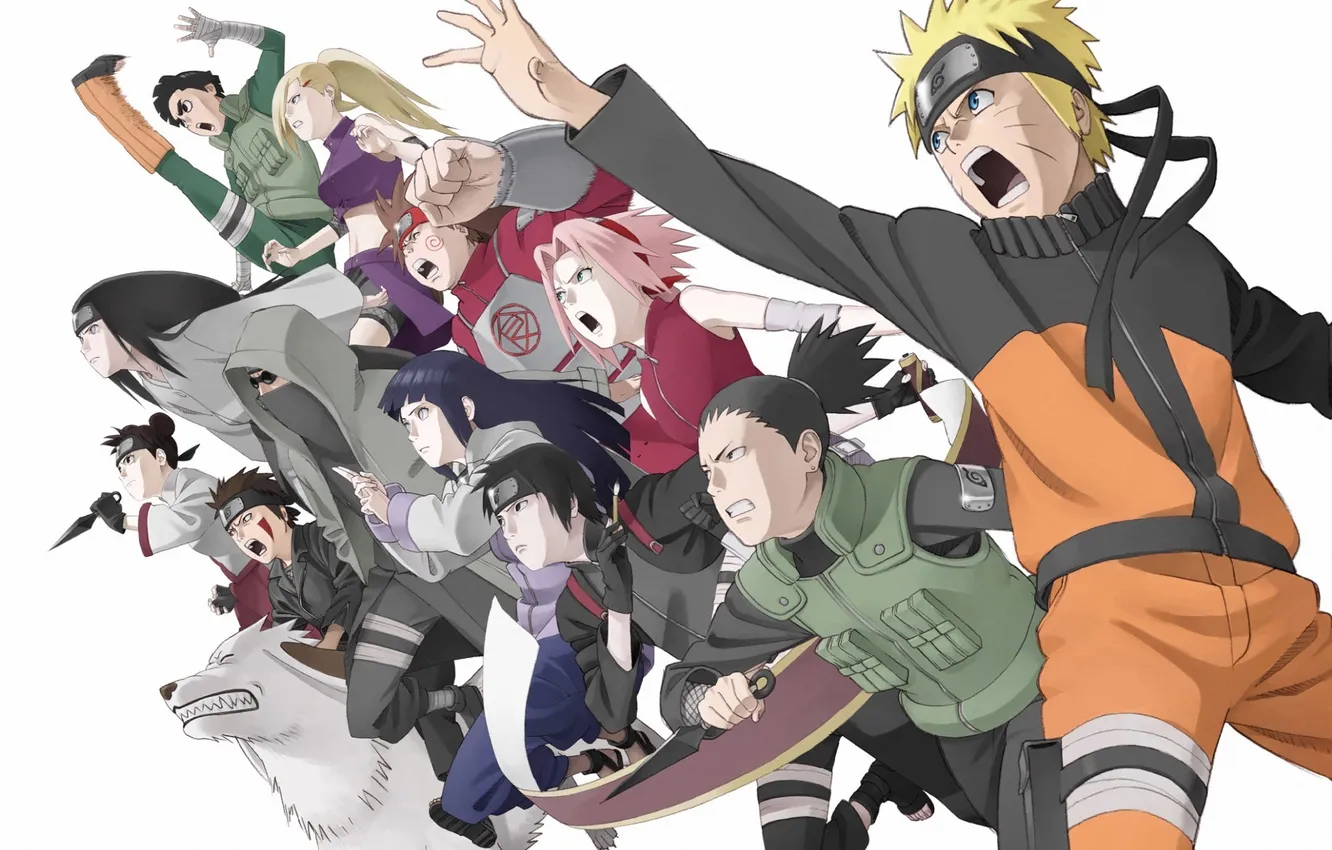 Photo wallpaper Sakura, Naruto, Neji, Ino, Hinata, SAI, choji, China