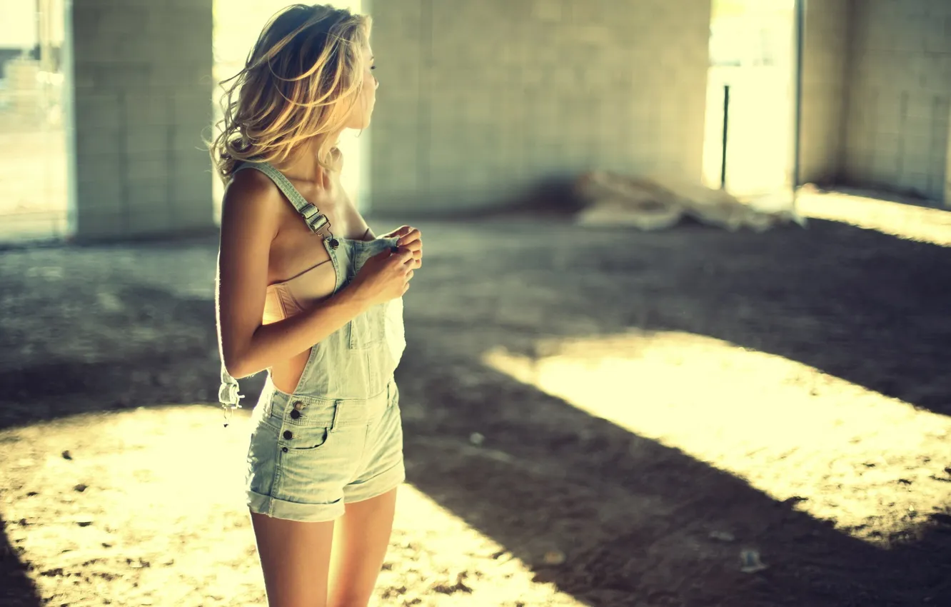 Photo wallpaper girl, model, blonde, the room, Rachel Ann Yampolsky