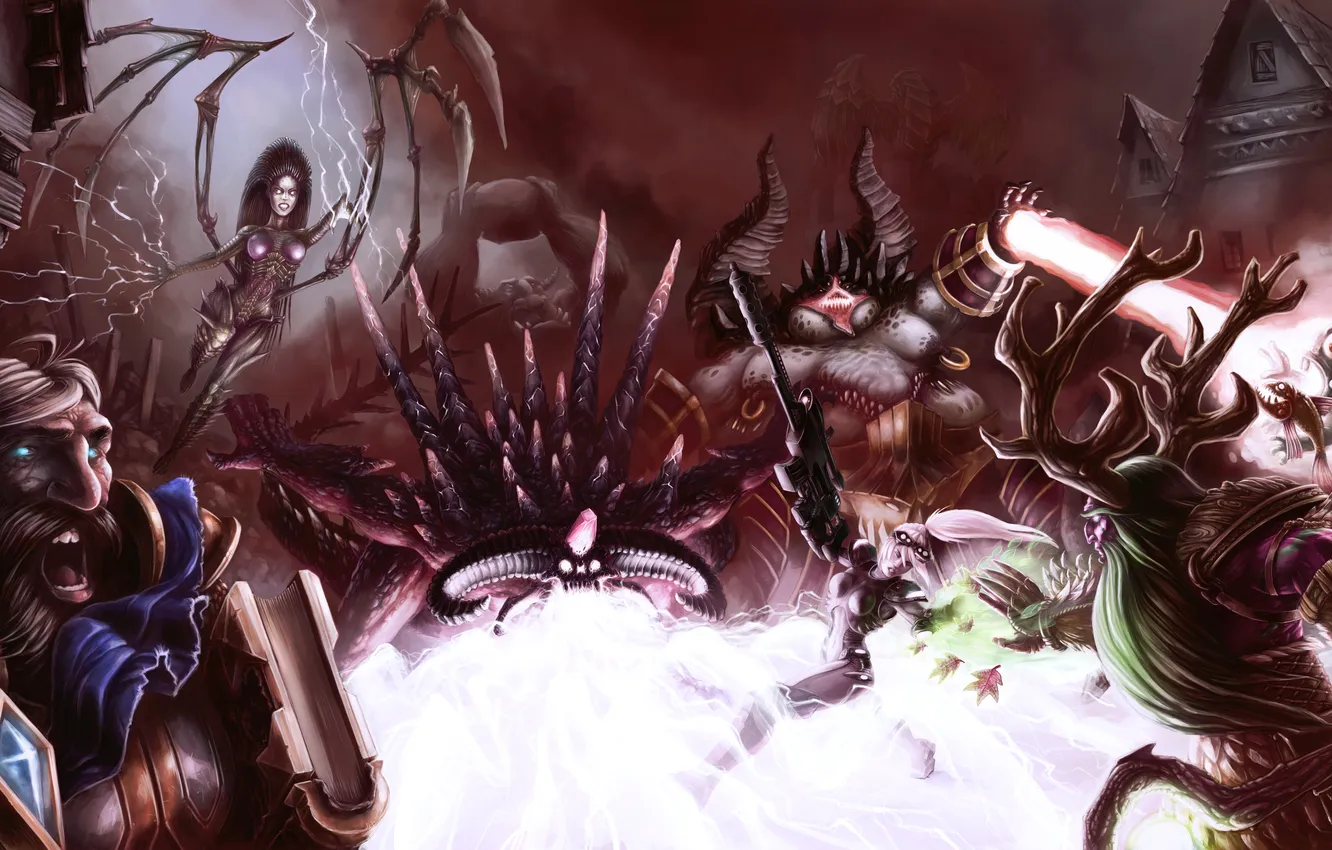 Photo wallpaper starcraft, diablo, warcraft, sarah kerrigan, Heroes of the Storm, Malfurion Stormrage, Malfurion, nova terra