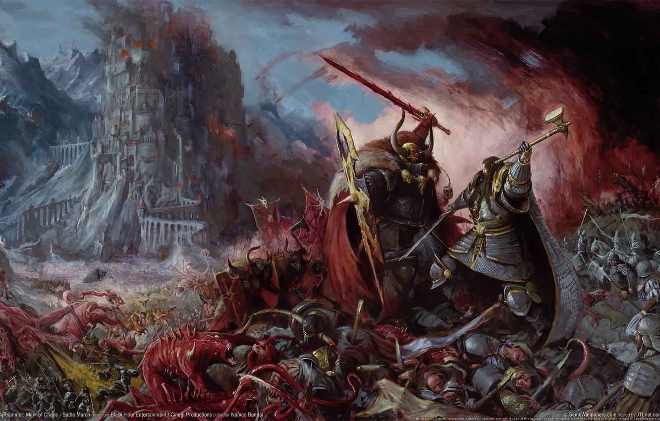 Photo wallpaper death, welcome, sword, hammer, evil, Warhammer