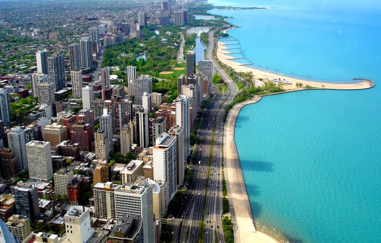 Photo wallpaper coast, Chicago