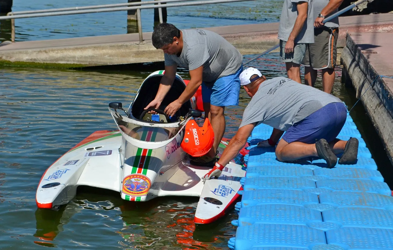 Photo wallpaper race, boat, speed