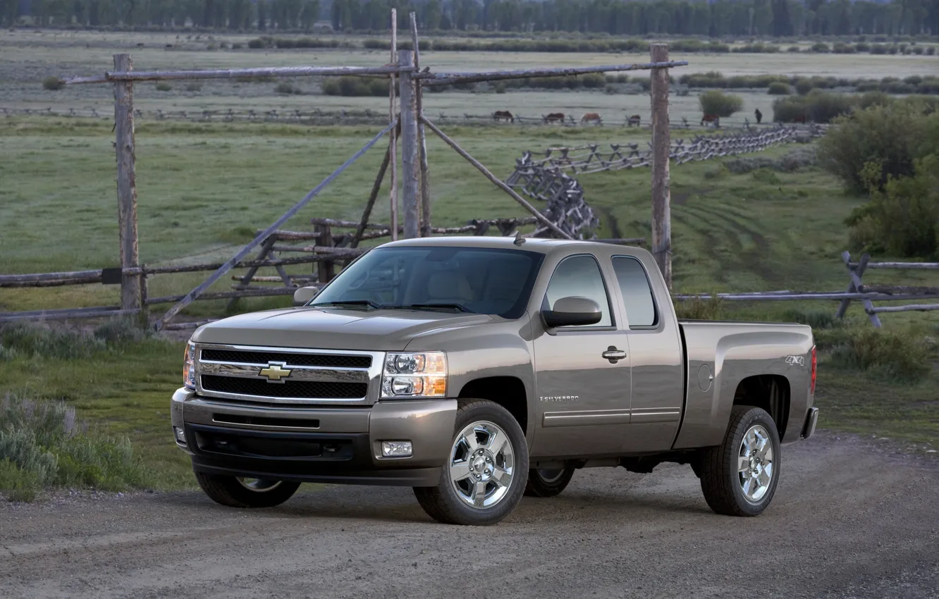 Photo wallpaper auto, Chevrolet, Americans, 2010, Chevrolet, Silverado