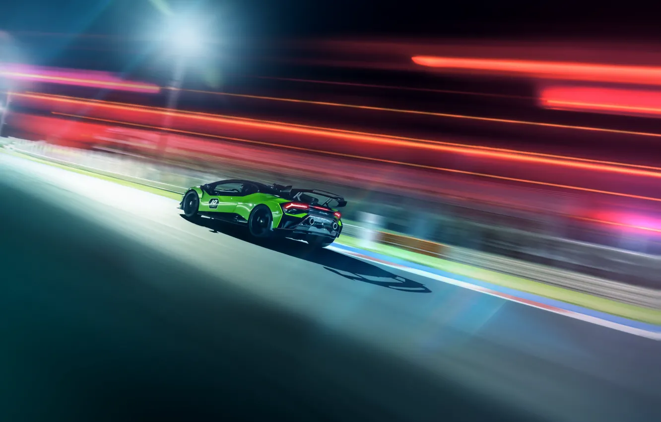 Photo wallpaper car, Lamborghini, track, Huracan, Lamborghini Huracan STO SC 10 Anniversario
