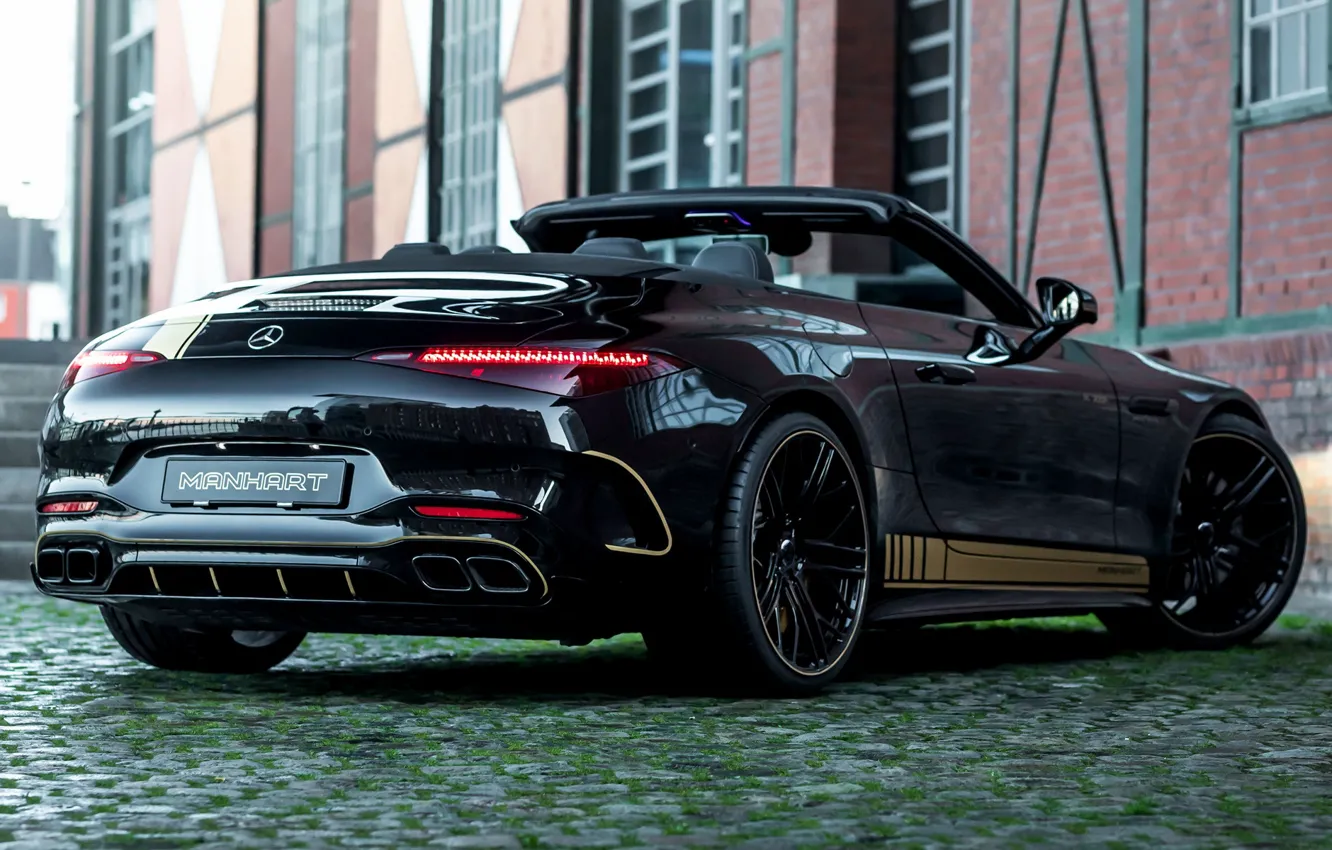 Photo wallpaper black, Mercedes, exterior, Manhart, 2023, Manhart SL 700 Rр