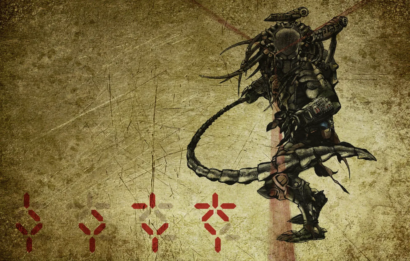 Photo wallpaper predator, symbol, Predator