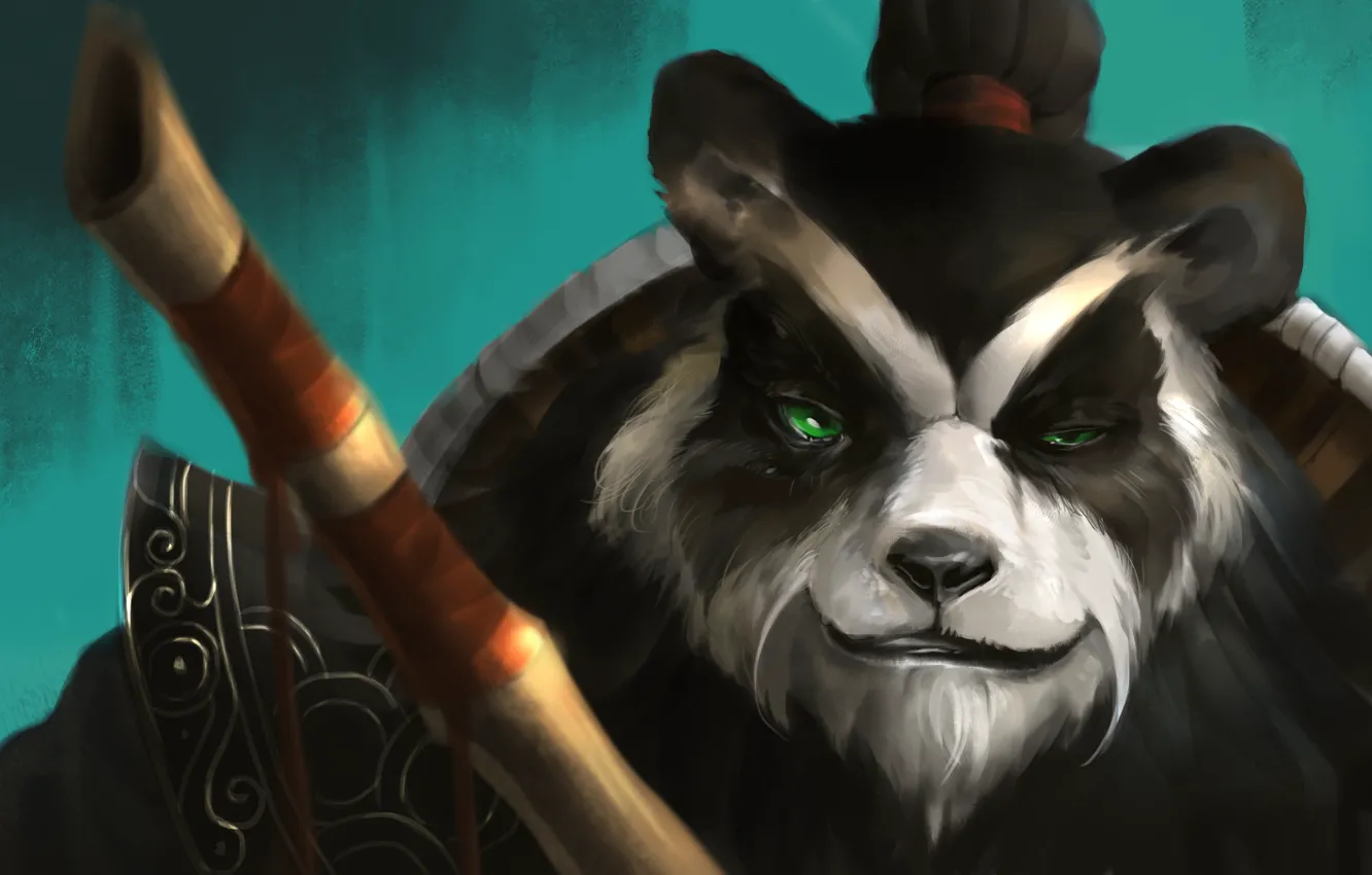 Photo wallpaper face, Panda, World of Warcraft, Warcraft, wow, hots, Heroes of the Storm, Chen